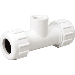 B&K Plastic Compression PVC Tee - Pack of 4 Residential Use, Standard Application