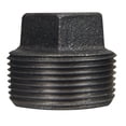 thumbnail image 1 of B & K Plug Malleable Black Iron 1/2 " Fip Pack of 5, 1 of 2