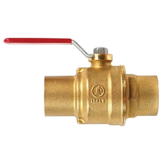 Mueller Ball Valve < 0.25 % Lead 1-1/4 " Sweat Forged Brass Chrome Plated Bulk