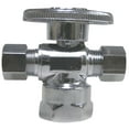 thumbnail image 1 of B And K Industries 195-322hc 1/2" Od X 3/8" Od X 3/8" 1/4 Turn Chrome Plated Brass Angle, 1 of 2