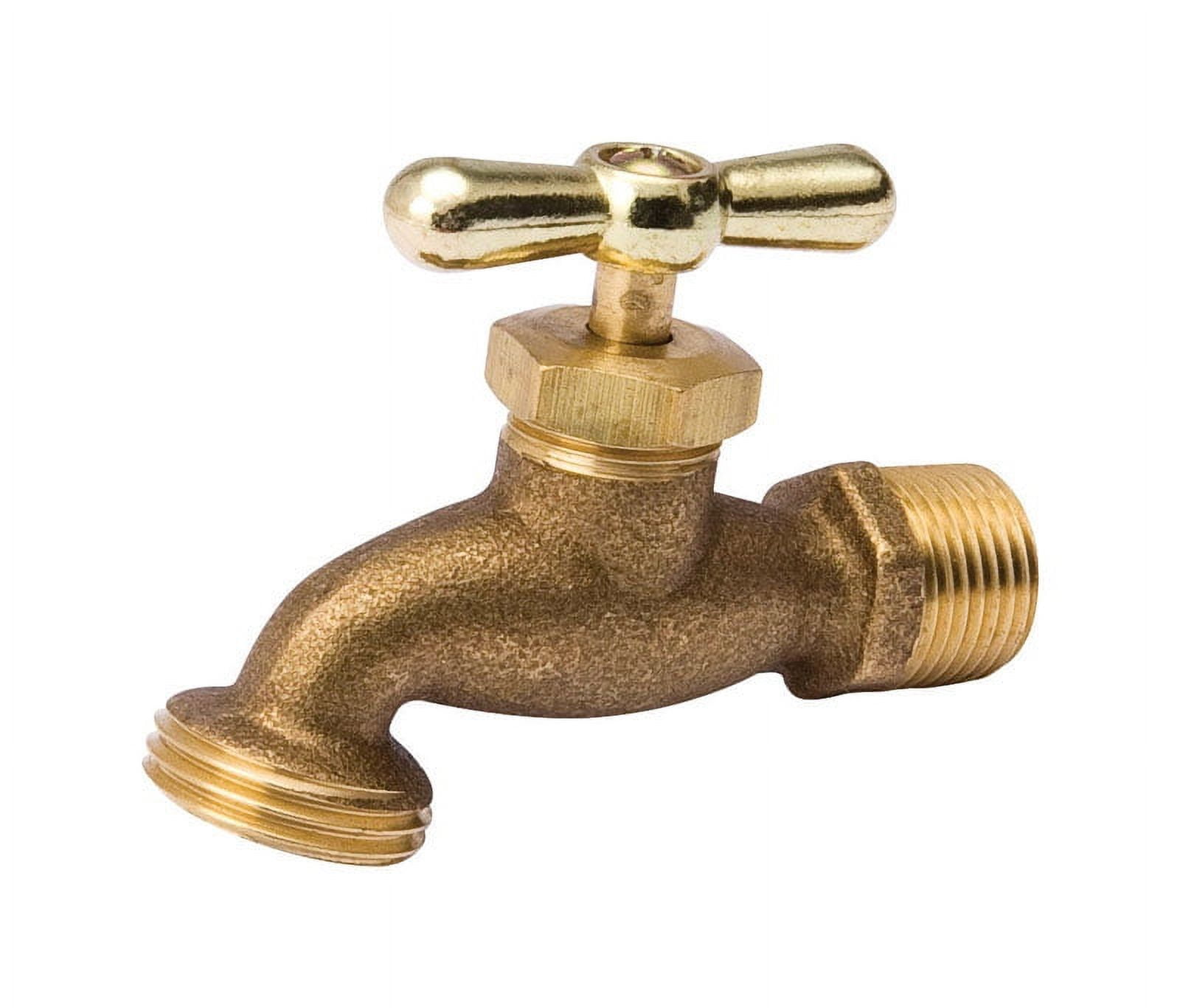 Brass Multiturn Lawn Sillcock with T-Handle