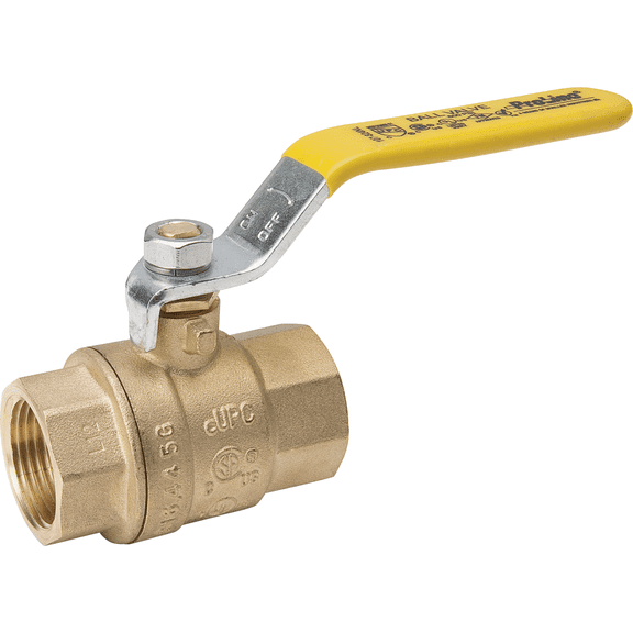 B&K ProLine Brass Full Port Ball Valve - Pack of 12 Residential Use, Standard Application