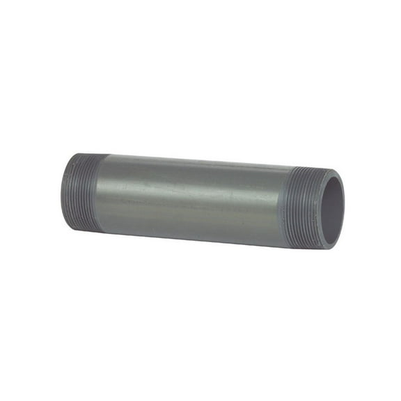 B & K 408-080 Schedule 80 PVC Nipple  2 x 8 in.