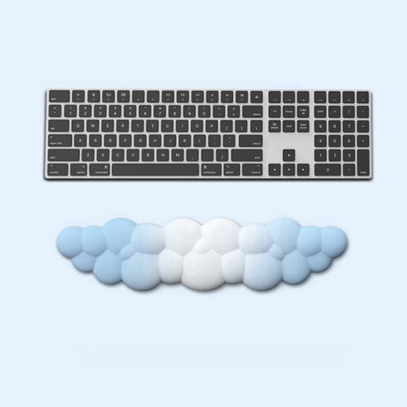 B-Keyboard Wrist Rest Pad, Ergonomic Design Effective Pain Relief Arm Desk, Cute Cloud Decoration Gift