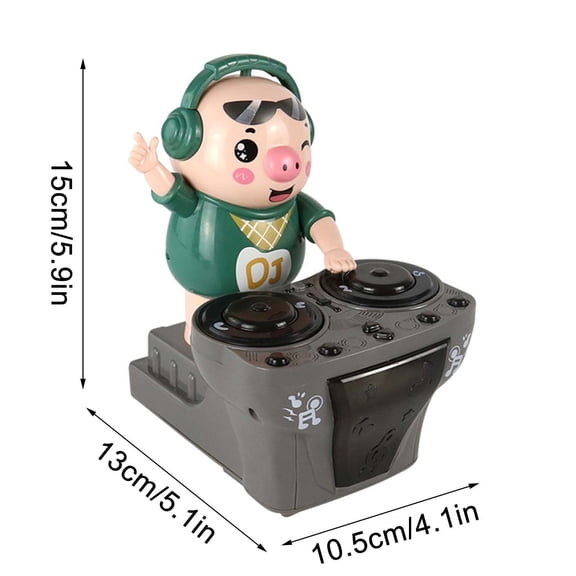 B Kids Interactive Dancing Pig Toy With 30 Songs Lights And Battery Set For Fun Play