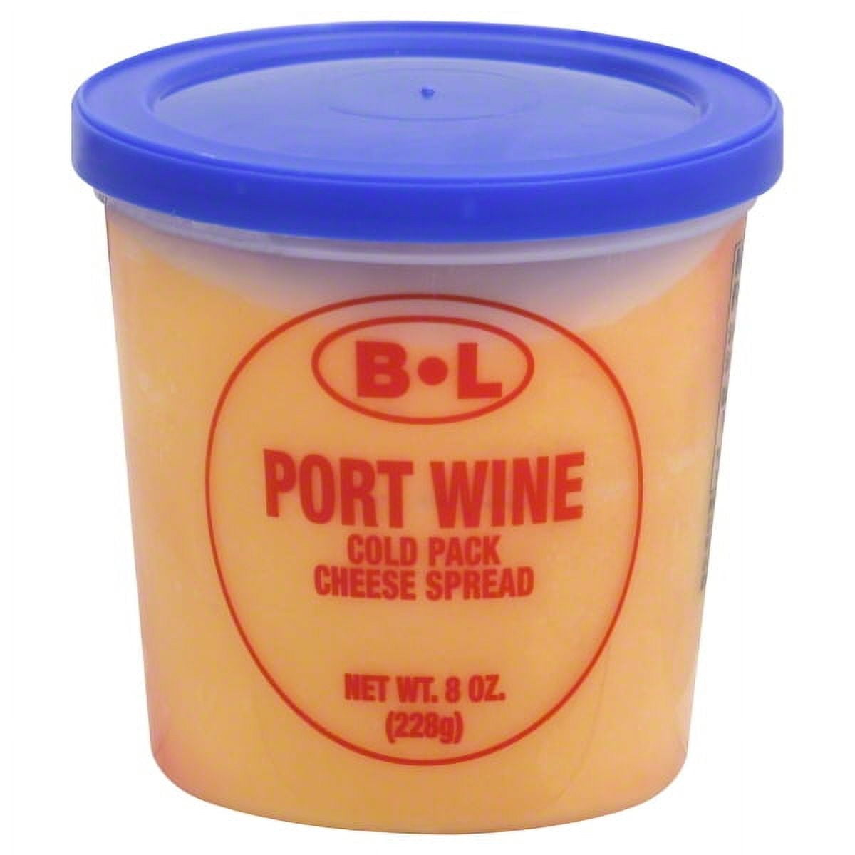 B L Port Wine Cold Pack Cheese Spread, 8 Oz.