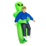 Light Up Pick Me Up Alien Inflatable Halloween Costume for Children, One Size Fit Most, by Morph Costumes