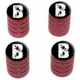 thumbnail image 1 of B Letter Distressed Tire Rim Wheel Aluminum Valve Stem Caps, Multiple Colors, 1 of 1