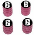 thumbnail image 1 of B Letter Distressed Tire Rim Wheel Aluminum Valve Stem Caps, Multiple Colors, 1 of 1