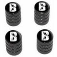 thumbnail image 1 of B Letter Distressed Tire Rim Wheel Aluminum Valve Stem Caps, Multiple Colors, 1 of 1