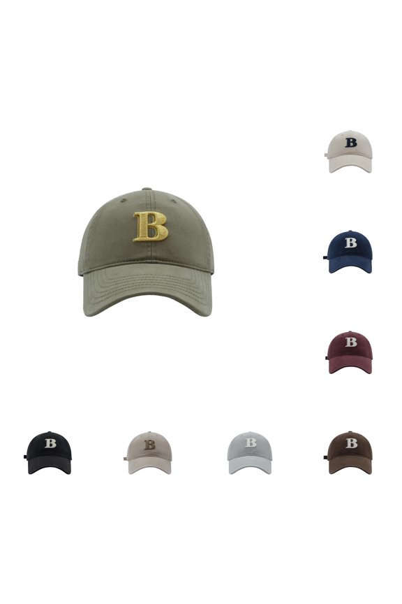 B Letter Embroidery Baseball Cap Unisex Korean Fashion And Versatile Cap Womens Hat