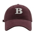 thumbnail image 1 of B Letter Embroidery Baseball Cap Unisex Korean Fashion And Versatile Cap, 1 of 4