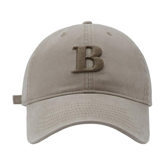 B Letter Embroidery Baseball Cap Unisex Korean Fashion And Versatile Cap
