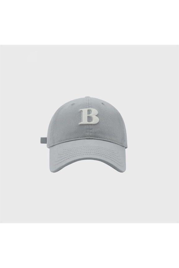 B Letter Embroidery Baseball Cap Unisex Korean Fashion And Versatile Cap Camping Hat for Women Marriage Hat Hats for Running Men Snap Back Hat Char Hat Hat Racks for Baseball Caps Closet Plain Trucker