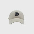 thumbnail image 1 of B Letter Embroidery Baseball Cap Unisex Korean Fashion And Versatile Cap Camping Hat for Women Marriage Hat Hats for Running Men Snap Back Hat Char Hat Hat Racks for Baseball Caps Closet Plain Trucker, 1 of 3