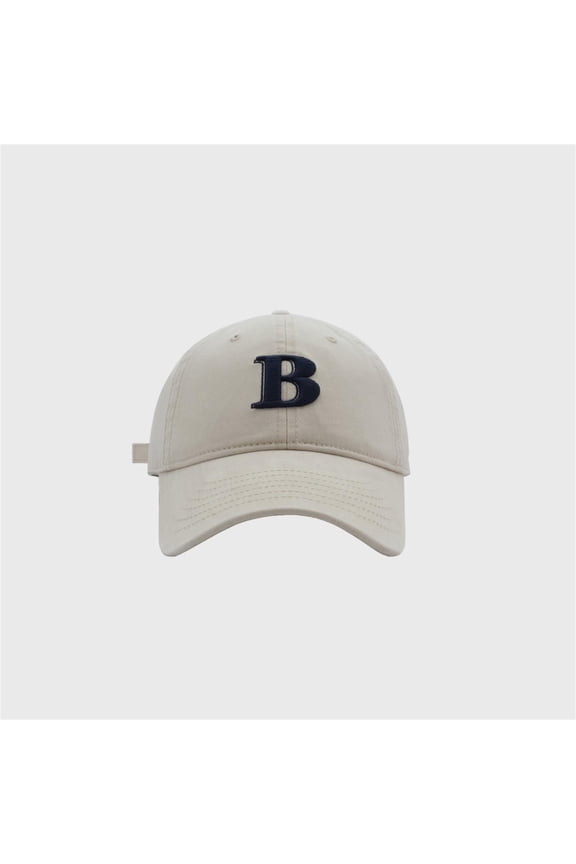 B Letter Embroidery Baseball Cap Unisex Korean Fashion And Versatile Cap Megaphone Hat Men's Trucker Hat Exercise Hats for Men Look I Made A Hat Women's Caps Mens Caps Adjustable Saints Hate Stay Woke