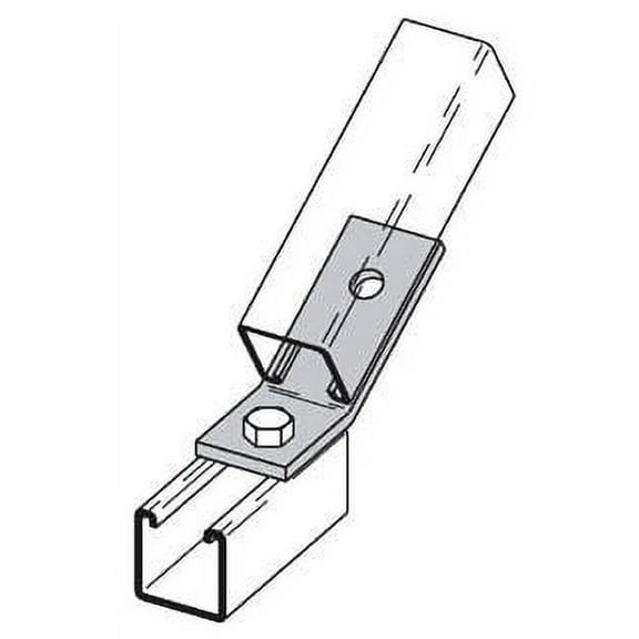 B-Line B162ZN, Strut Angular Fitting, B162 Zn 2H 30D Open Ang, 1 PC