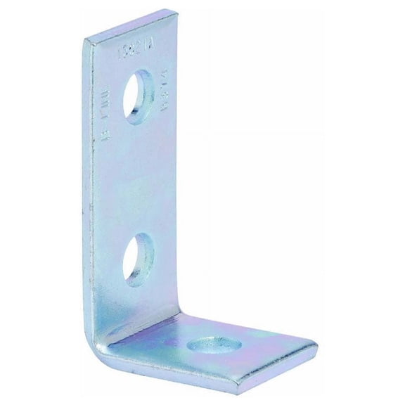 B-Line B374-ZN, 9/16"" Hole Diameter, 1-5/8"" Channel, 90D Strut Fitting, 1 pc