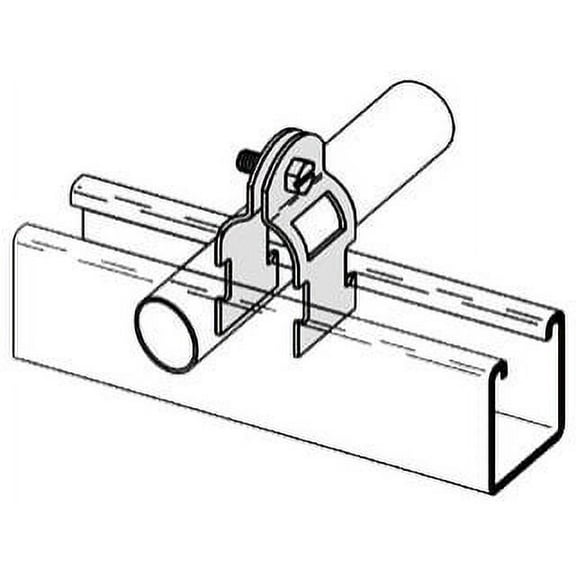 B-Line Systems B2209-ZN-3/4 Zinc Electroplated Conduit to Strut Clamp 3/4 In,