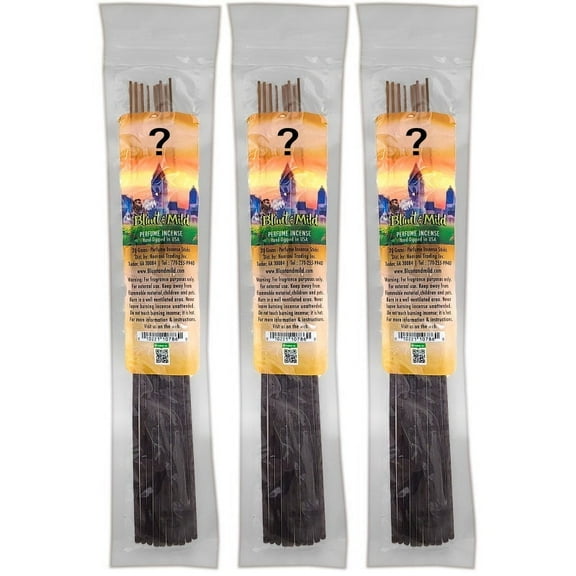 B&M 10.5" Hand Dipped Perfume Incense 3-Pack (10-Sticks Per Pack) - Choose Your Scent