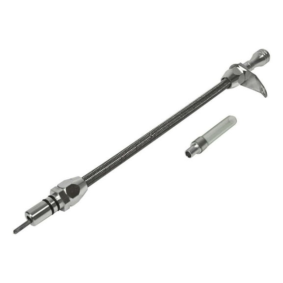 B&M 22165 Aluminum Braided Dip Stick Fits TH-350 Transmission