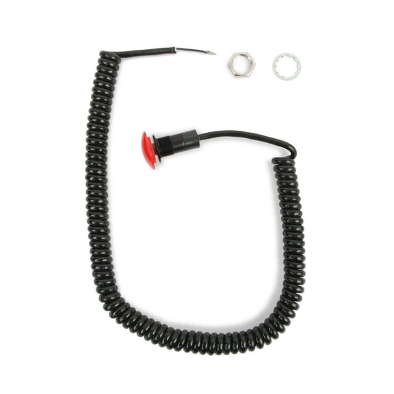 B&M 46013 Shifter Accessories, Momentary, Launch Large Remote Button Switch, Red