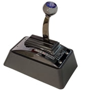B&M 81683 B&M Automatic Ratchet Shifter - Quicksilver - Black