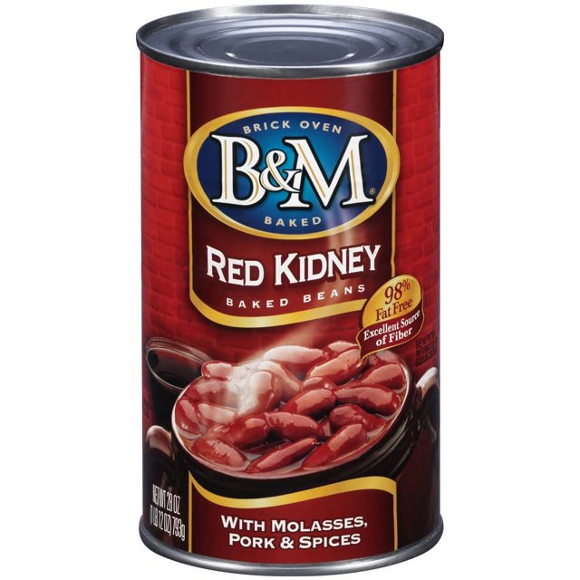 B & M Baked Beans, Red Kidney, 28 oz