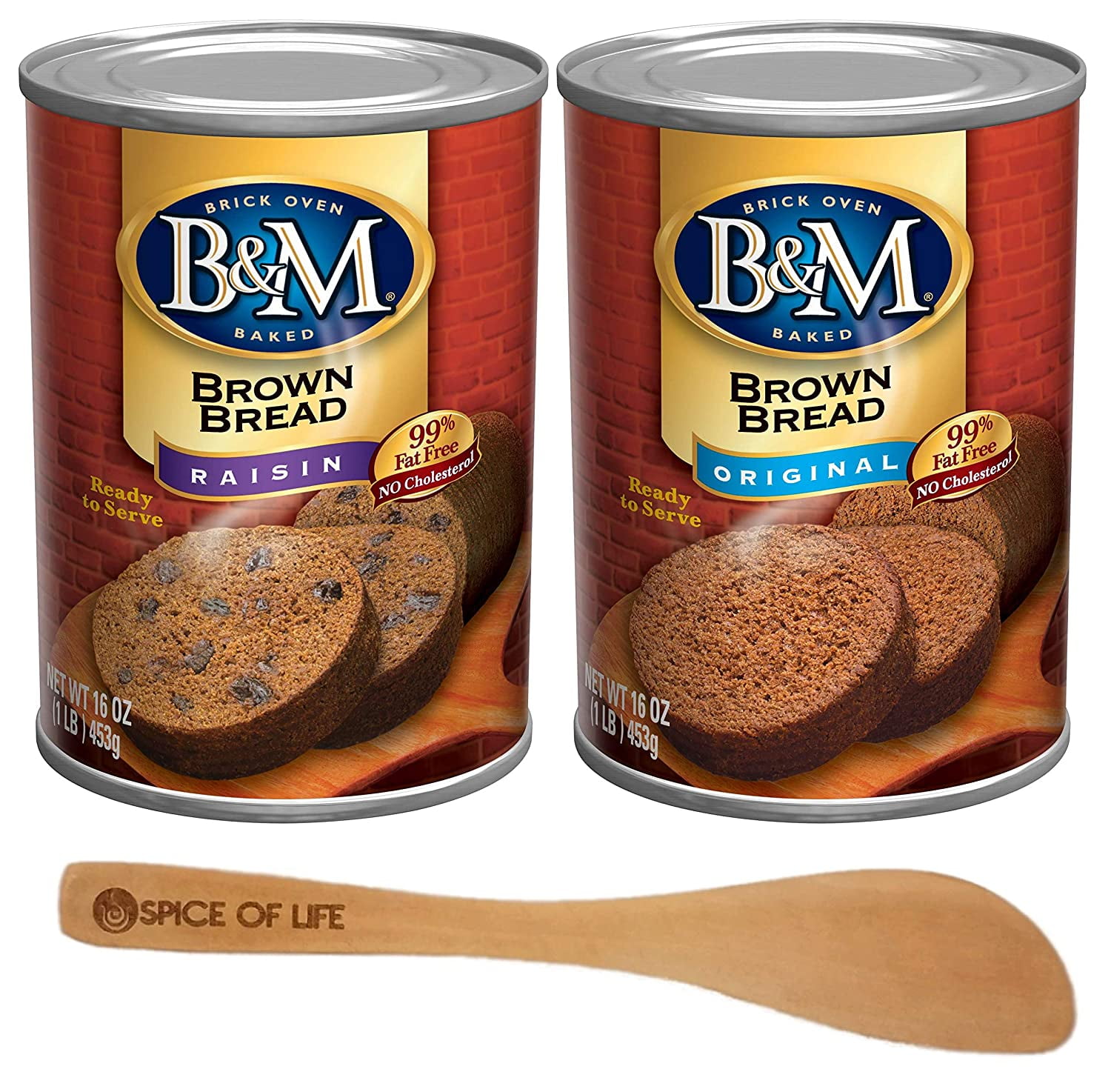 B & M Brown Bread, And Original Flavors, One Of Each Can With Bamboo