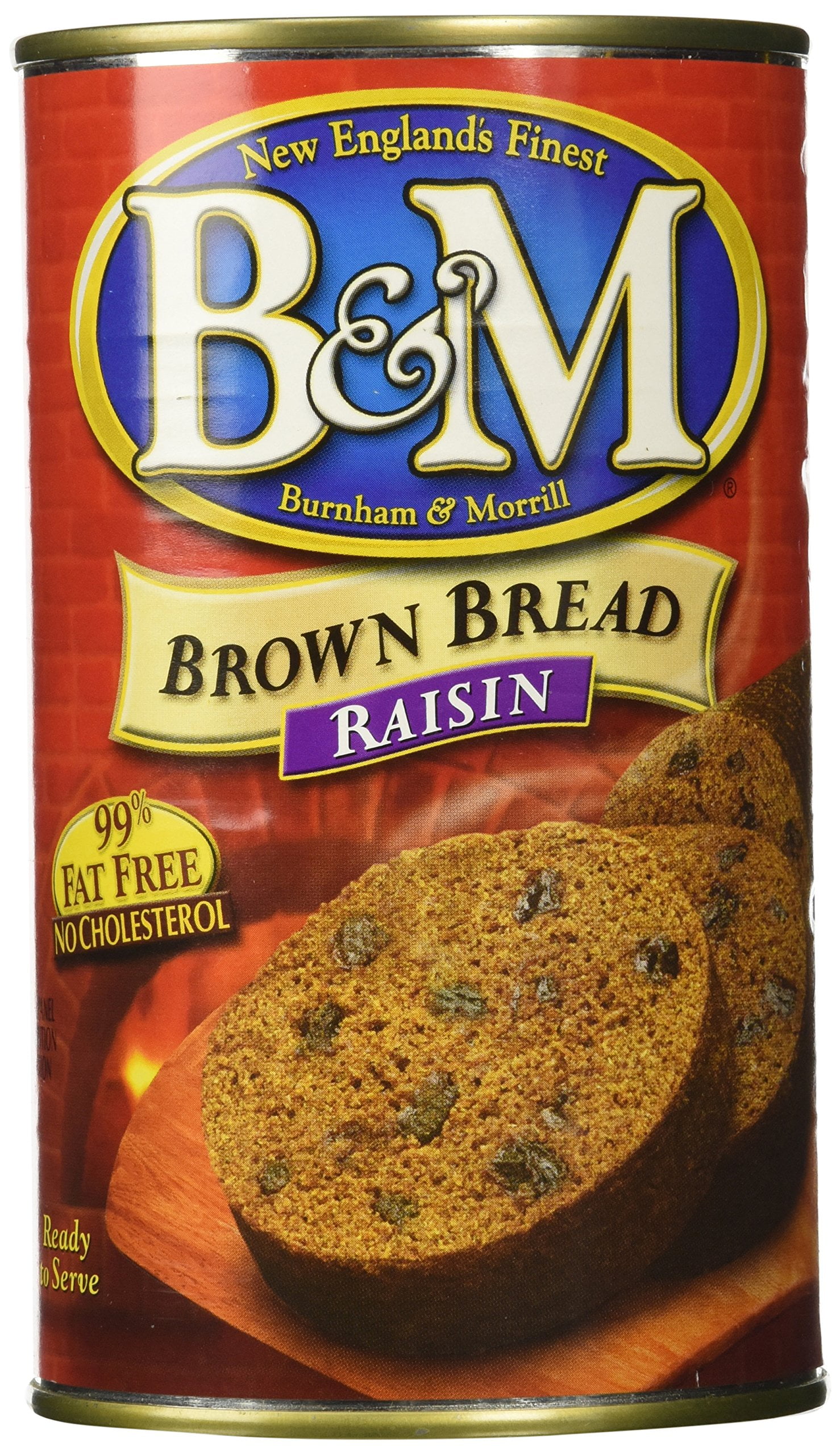B&M Brown Bread, Raisins, 16 Ounce