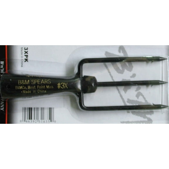 B&M Fish & Frog 3X Spear 3 Tine 2.5"Wx7"L 3XPK