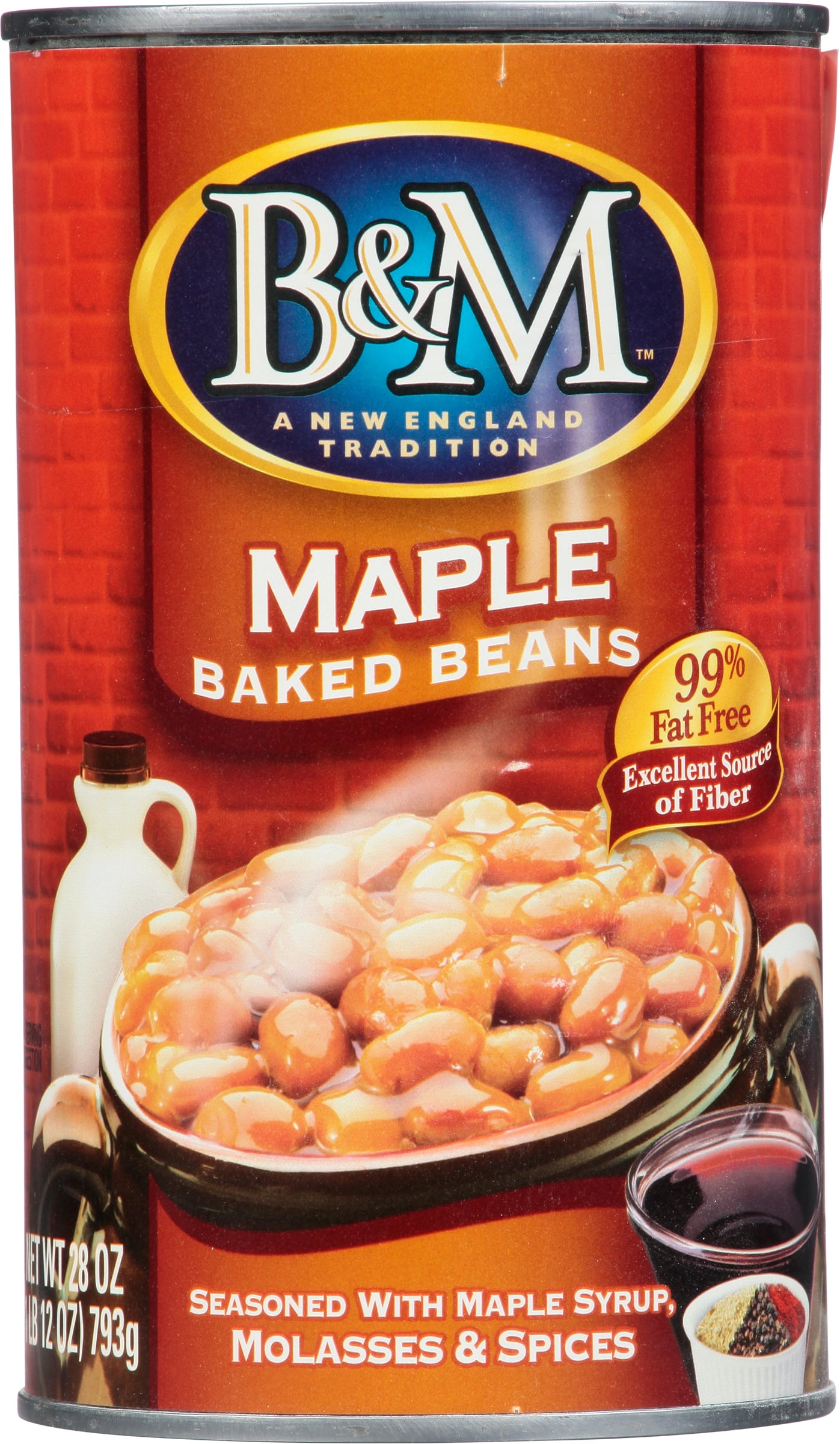 B & M Maple Baked Beans, 28 oz, Can