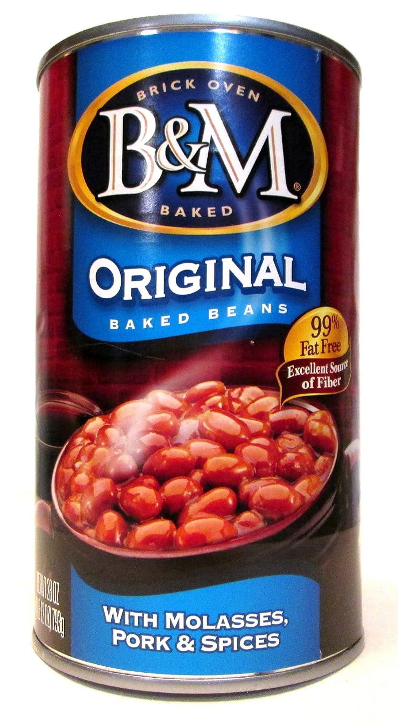 B&M Original Baked Beans with Molasses, Pork & Spices (2 Pack) 28 oz