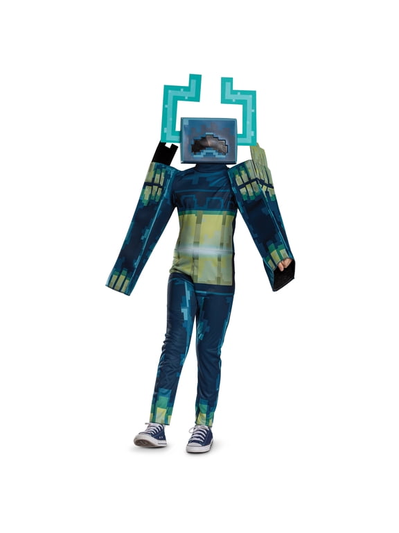 Minecraft Twisted Warden Halloween Costume for Children, Boys Size L (10/12), by Disguise