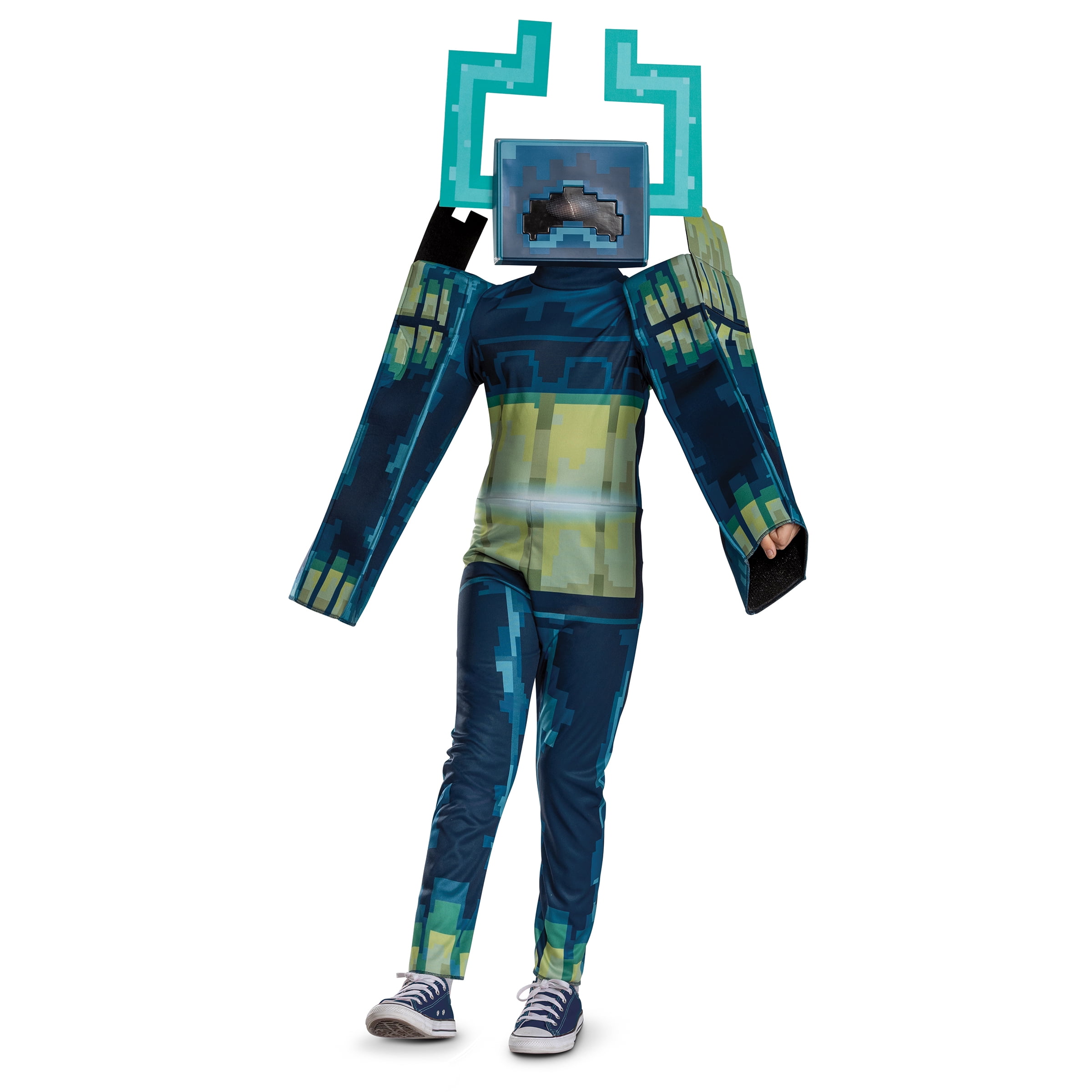 Minecraft Twisted Warden Halloween Costume for Children, Boys Size XS (4/5), by Disguise