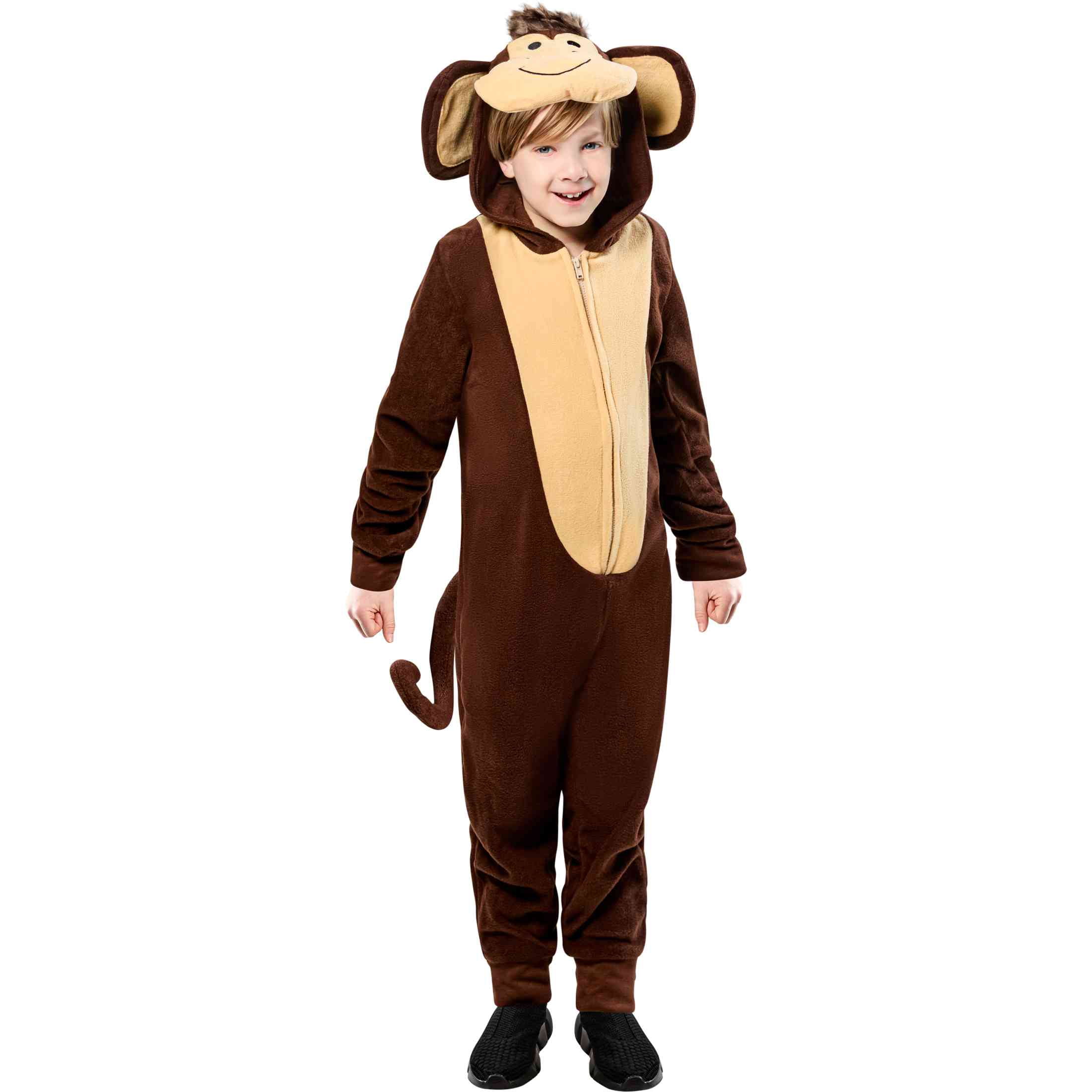 Monkey Jumpsuit Halloween Costume for Children, Boys Size S (6/8), by Way to Celebrate