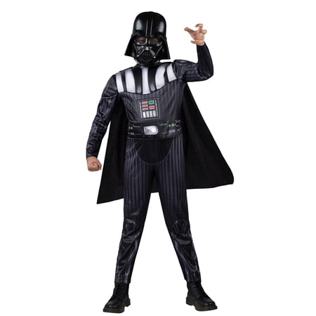 Star Wars Darth Vader Muscle Halloween Costume for Children Youth Boys Size L (10/12), by Jazwares
