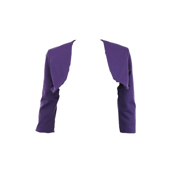 B Michael New Purple 3/4-Sleeve Jersey Bolero 6