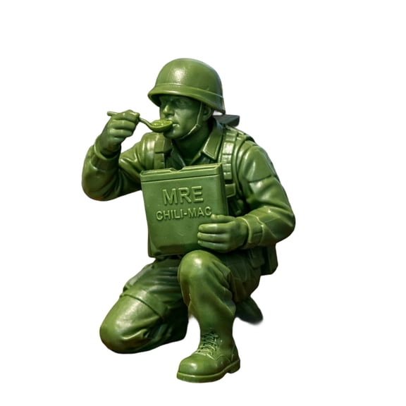 B Military Soldier Figurine Action Figure Model For Desk Display Shelf Decoration Collectors And Enthusiasts 3.15X2.36X2.36Inch