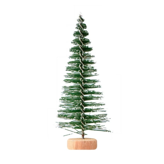 B Mini Christmas Pine Tree Decor, 7Cm Pvc Artificial Greenery For Diorama, Festive Holiday Micro Landscape Accessory