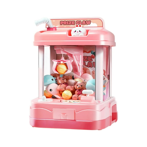 B Mini Claw Game Machine For Toddlers Rotating 180° Music Lights Interactive Portable Kids Toy Educational Home Gift Boys Girls Play