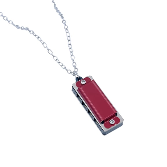 B Mini Harmonica For Children Beginner Musical Instrument, With 4 Holes And 8 Tones Necklace Style Design For Music Lovers