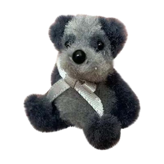 B Mini Pocket Plush Bear Doll Cute Comfort Toy 1.2X1.2X0.8 Inch Stress Relief Gift For People In Need Emotional Support Anxiety Relief Keychain Companion 0.07Lb