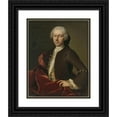 thumbnail image 1 of B. Monmorency 12x14 Black Ornate Wood Framed Double Matted Museum Art Print Titled: Portrait of Pieter Parker, Alderman, Burgomaster and Councilor of Goes (1742), 1 of 5