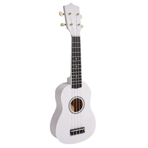 B Musical Ukulele for Adults, Children and Beginners Entry-Level Four-String Small Guitar Children'S Instrument,1 x ukulele,White