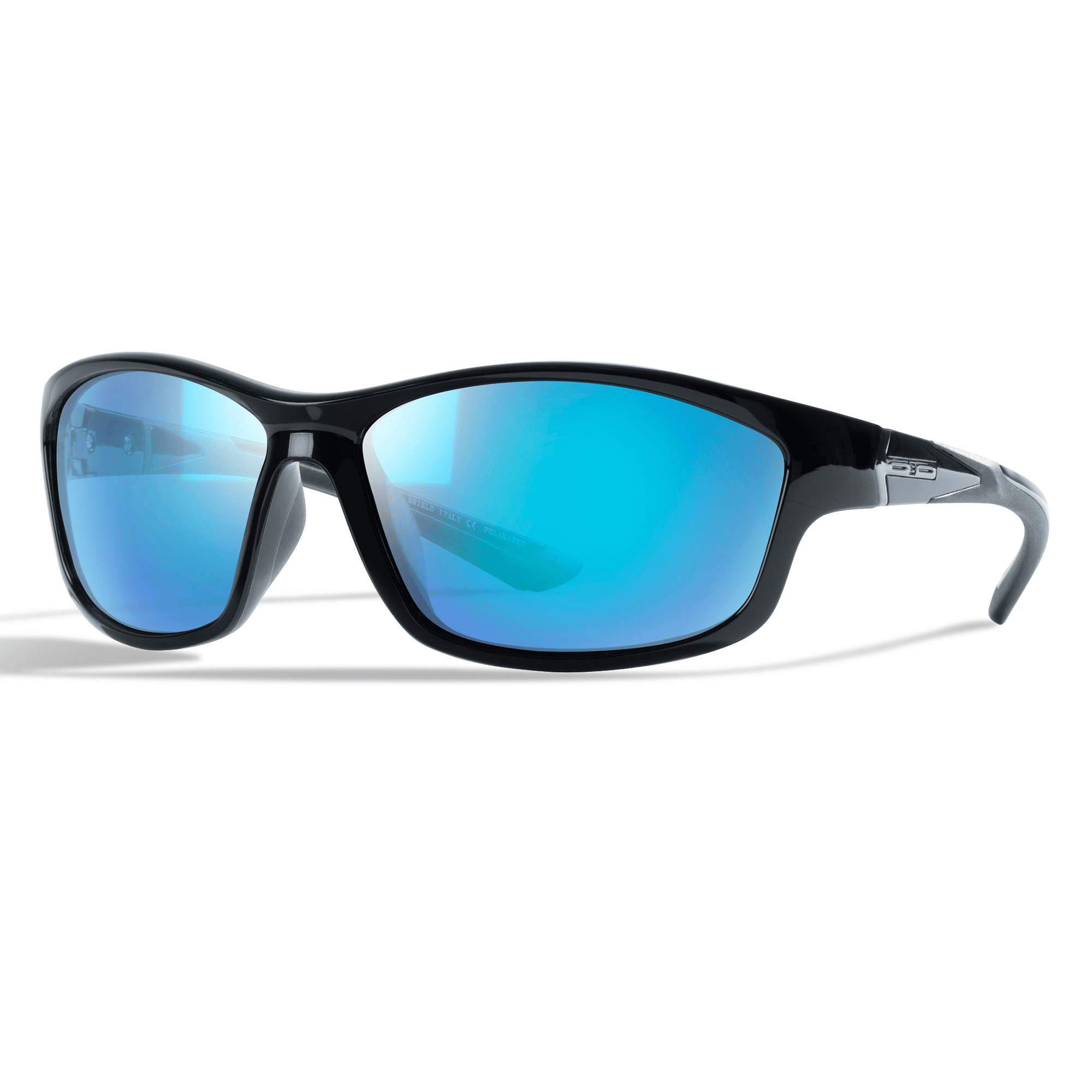 B.N.U.S Corning Glass Lens Polarized Sunglasses for Men & Women Blue Mirrored Black Men‘s Glasses