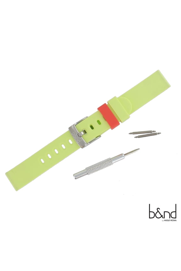 B&ND Hadley Roma BND300 Mode 16mm Yellow Genuine Silicone Android Wear Watchband
