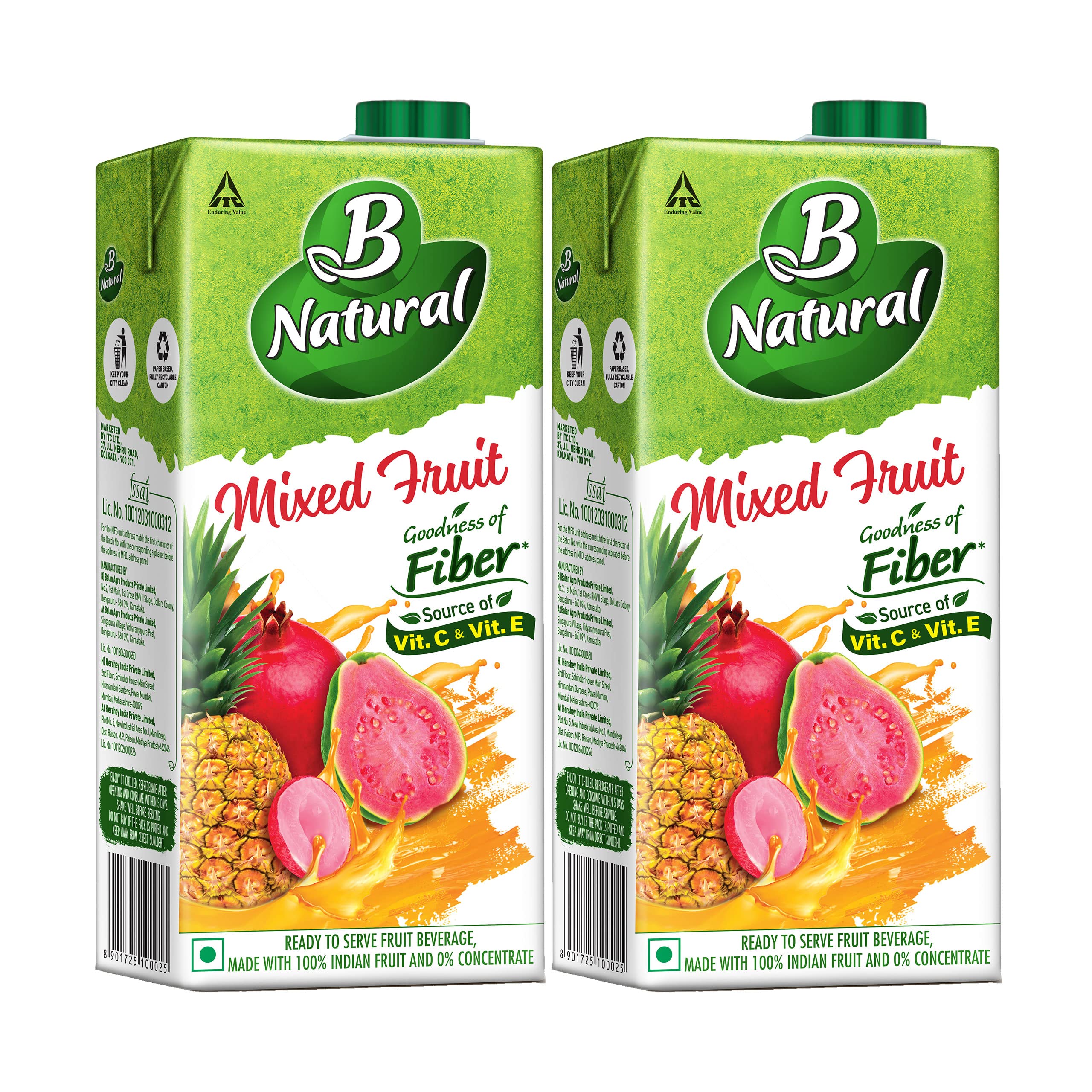 B Natural Mixed Fruit, Goodness Of Fiber, Rich In Vitamin C & E, Made ...