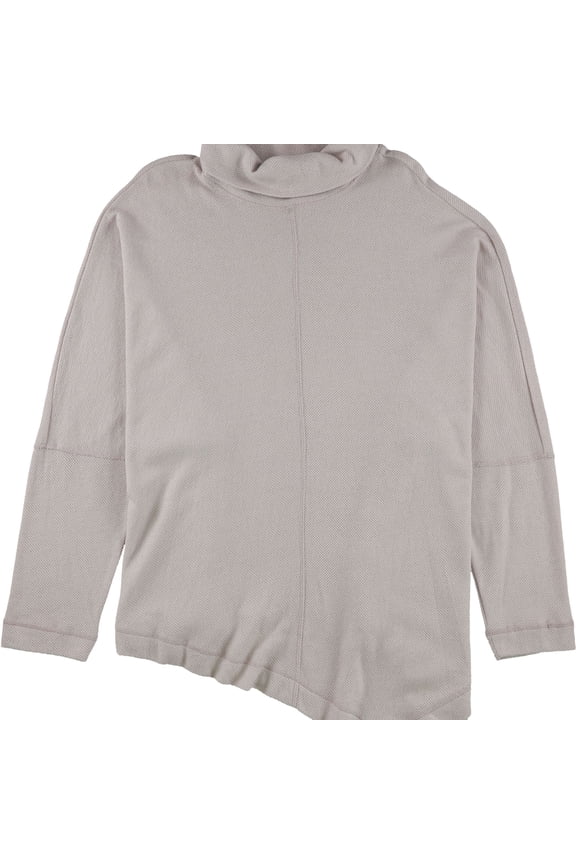 Womens Asymmetrical Hemline Pullover Sweater