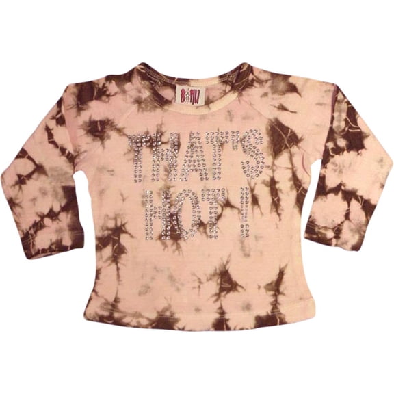 B-Nu - Baby Girls Long Sleeve Tie Dye Top 26457-12Months (Pink)